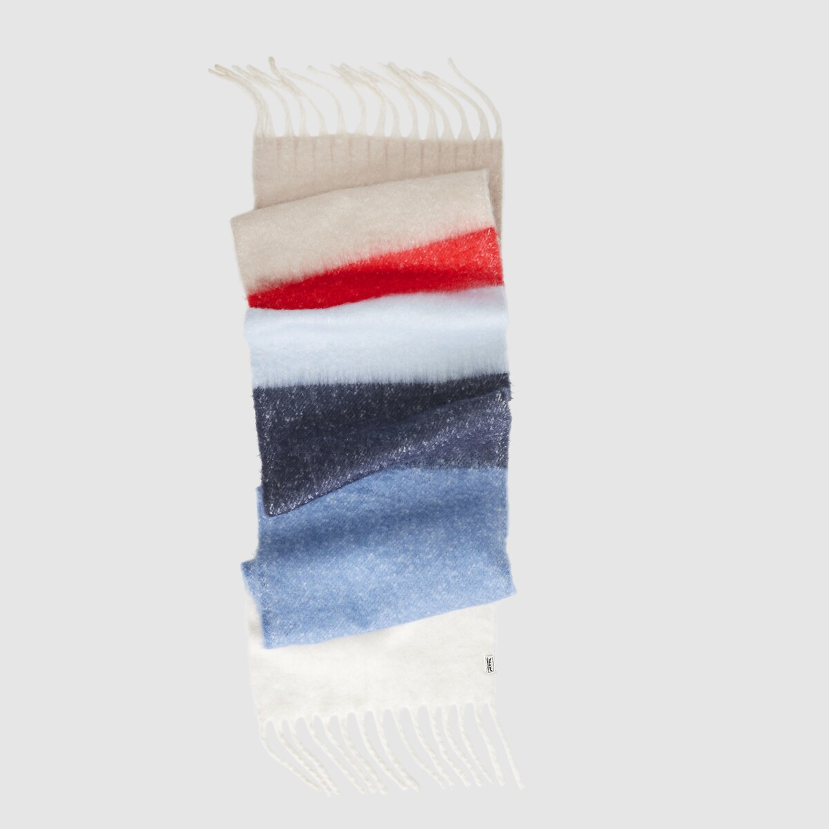Grosse écharpe FUZZY bleu/beige, LEVI'S