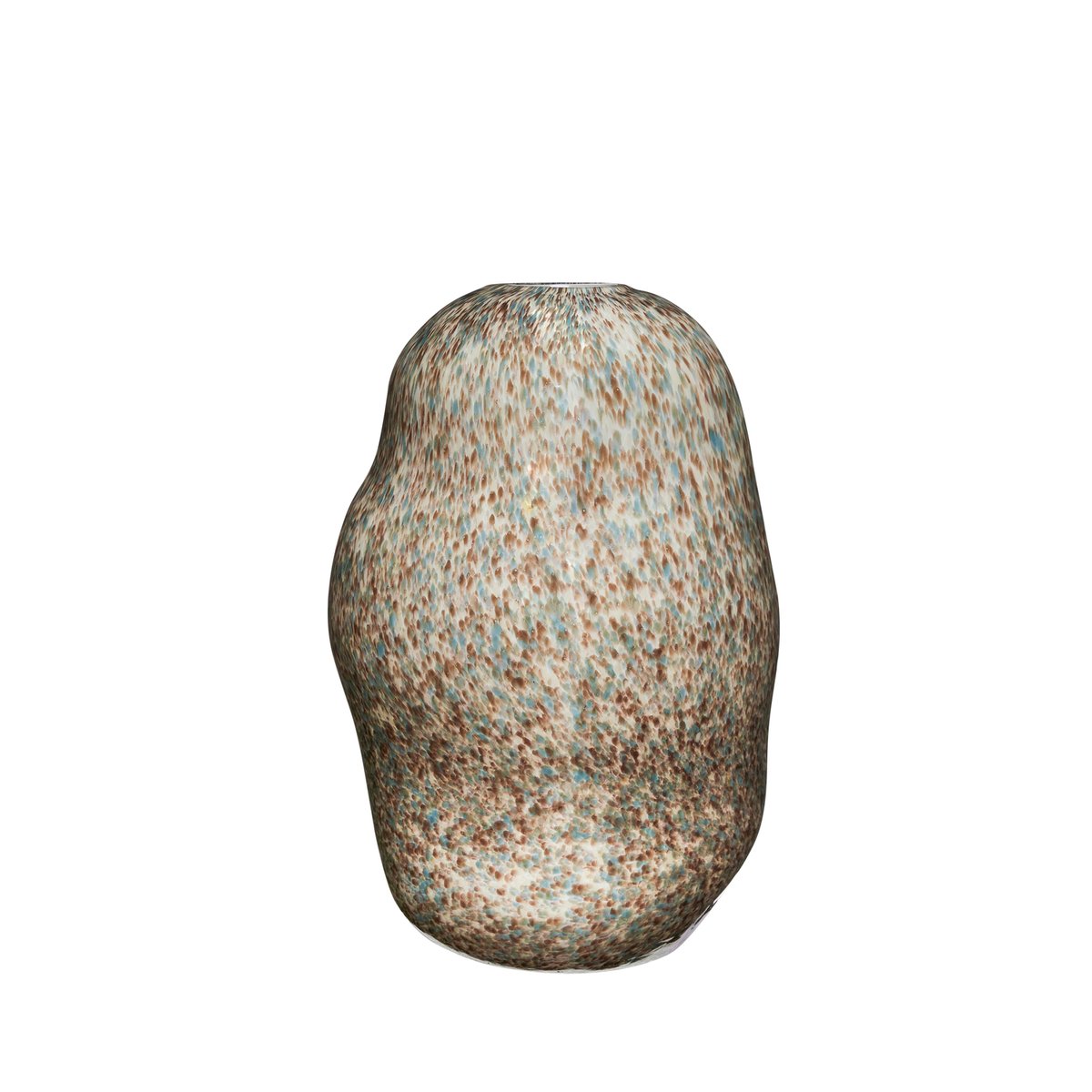 Vase en verre MIRO marron, HUBSCH