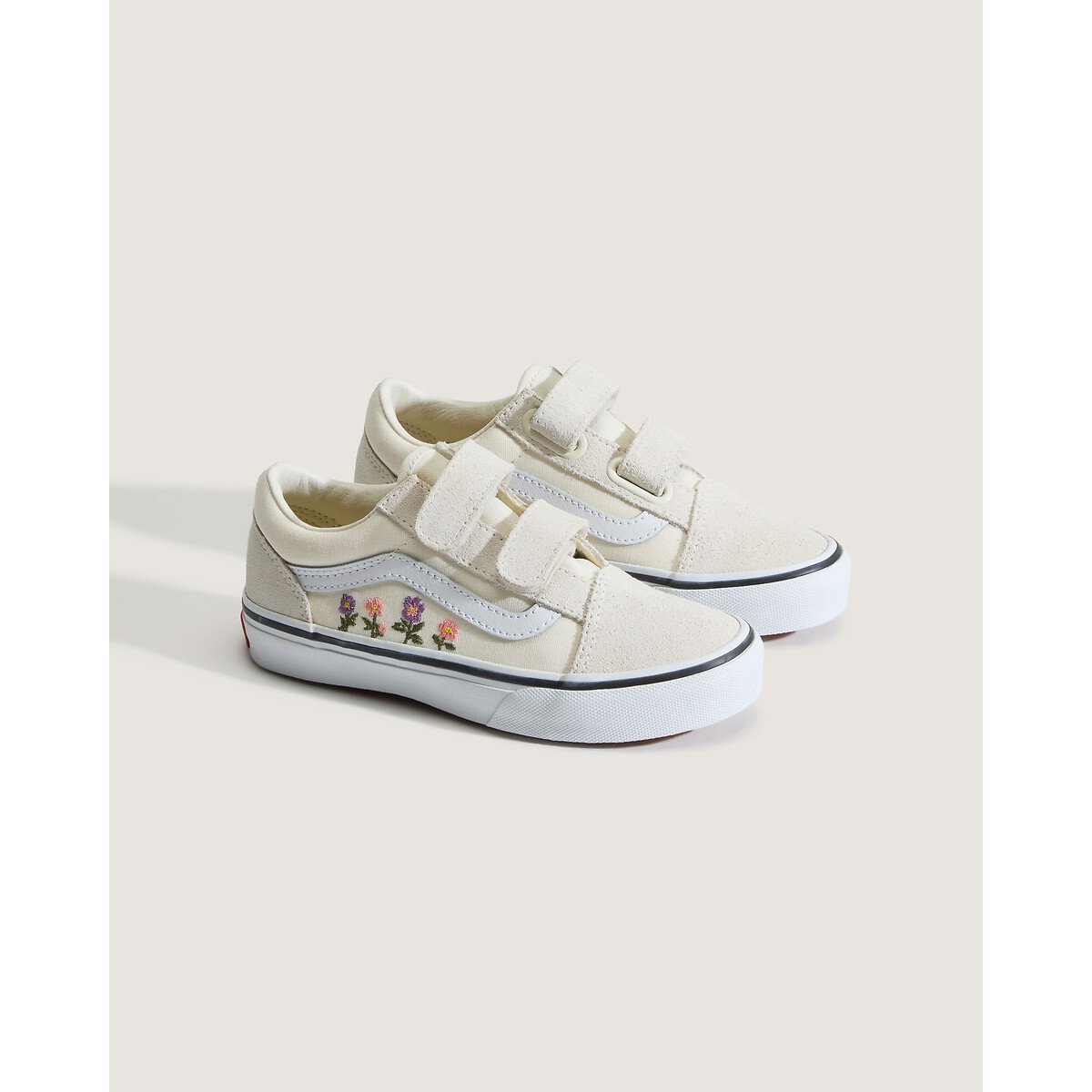 Baskets en cuir beige, VANS