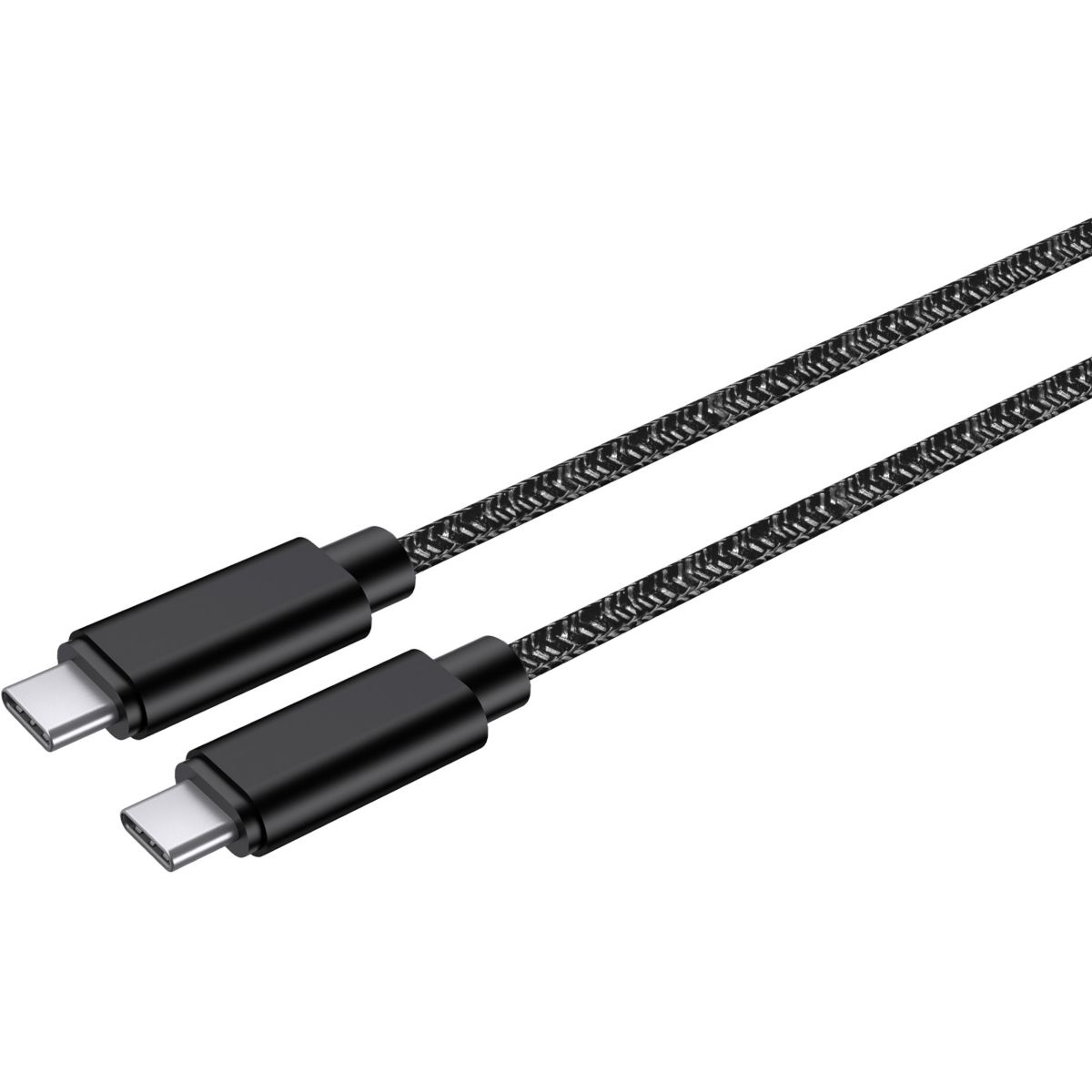 Câble USB C vers USB-C 2M 100W Noir couleur unique, ADEQWAT