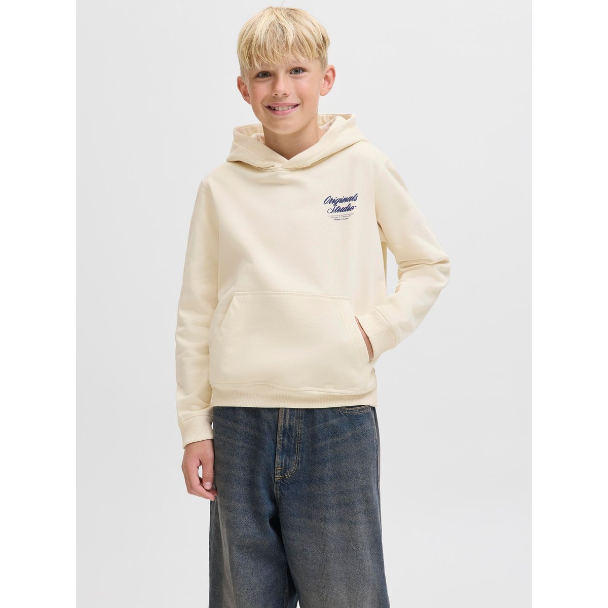 Sweat À Capuche antique white 1, JACK & JONES JUNIOR