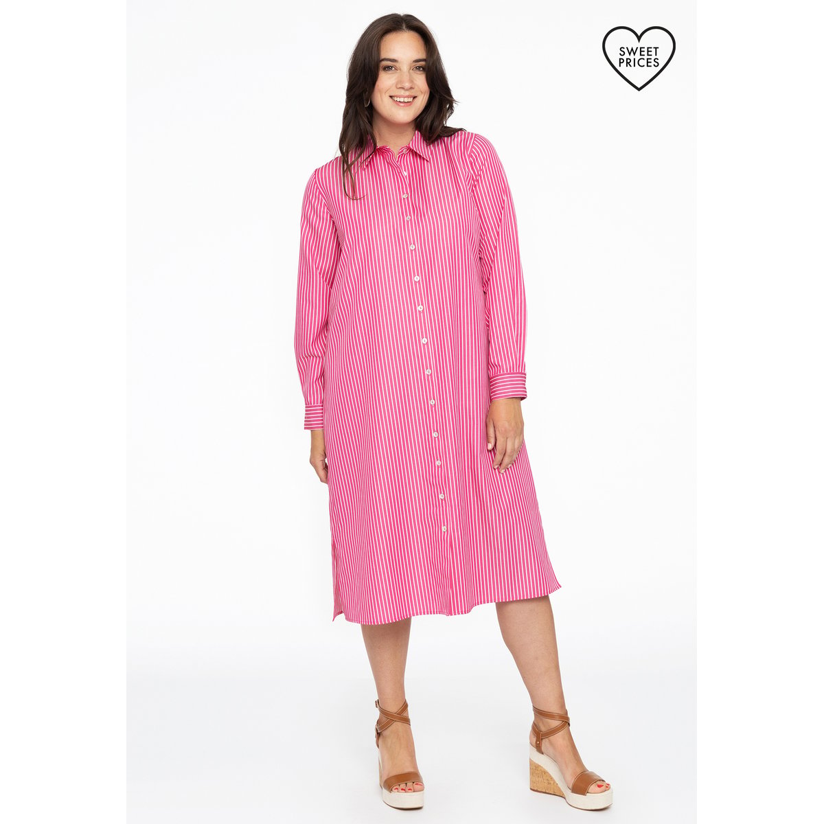 Robe avec rayures rose, YOEK