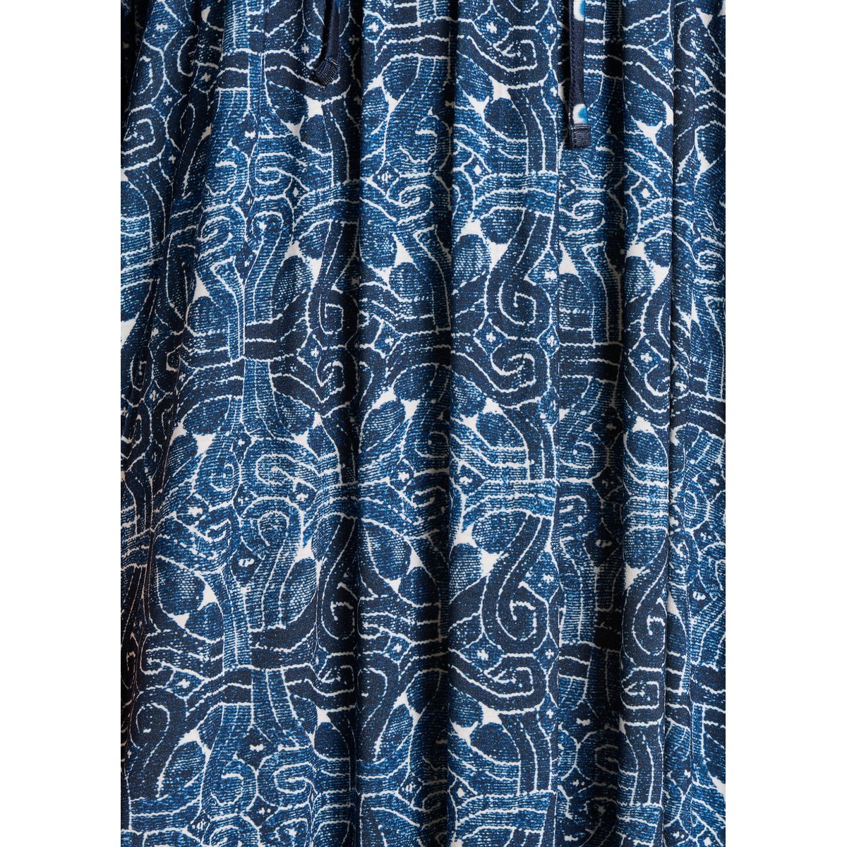Robe longue ample à imprimés bleu, LA FEE MARABOUTEE