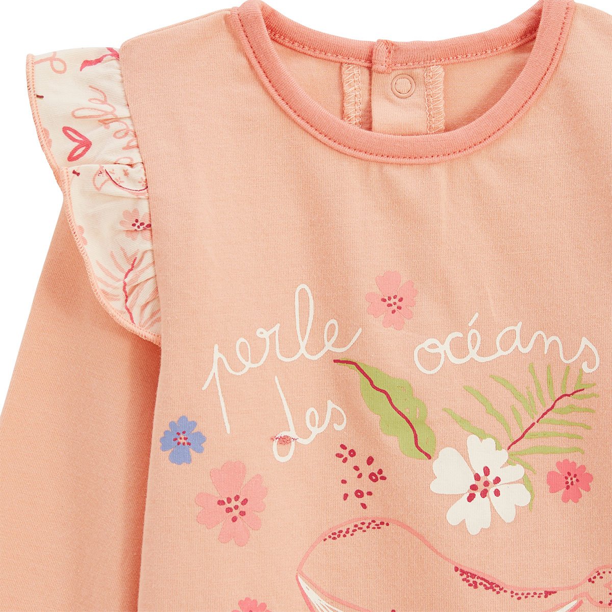 Lot de 2 pyjamas enfant 2 pièces Santa Giulia corail, PETIT BEGUIN