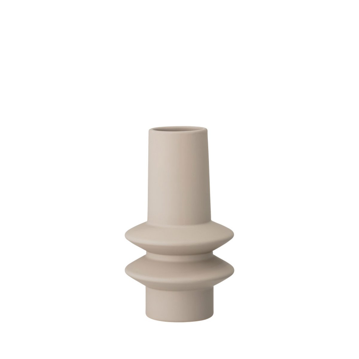 Vase en grès céramique H22cm - ISOLD beige, BLOOMINGVILLE
