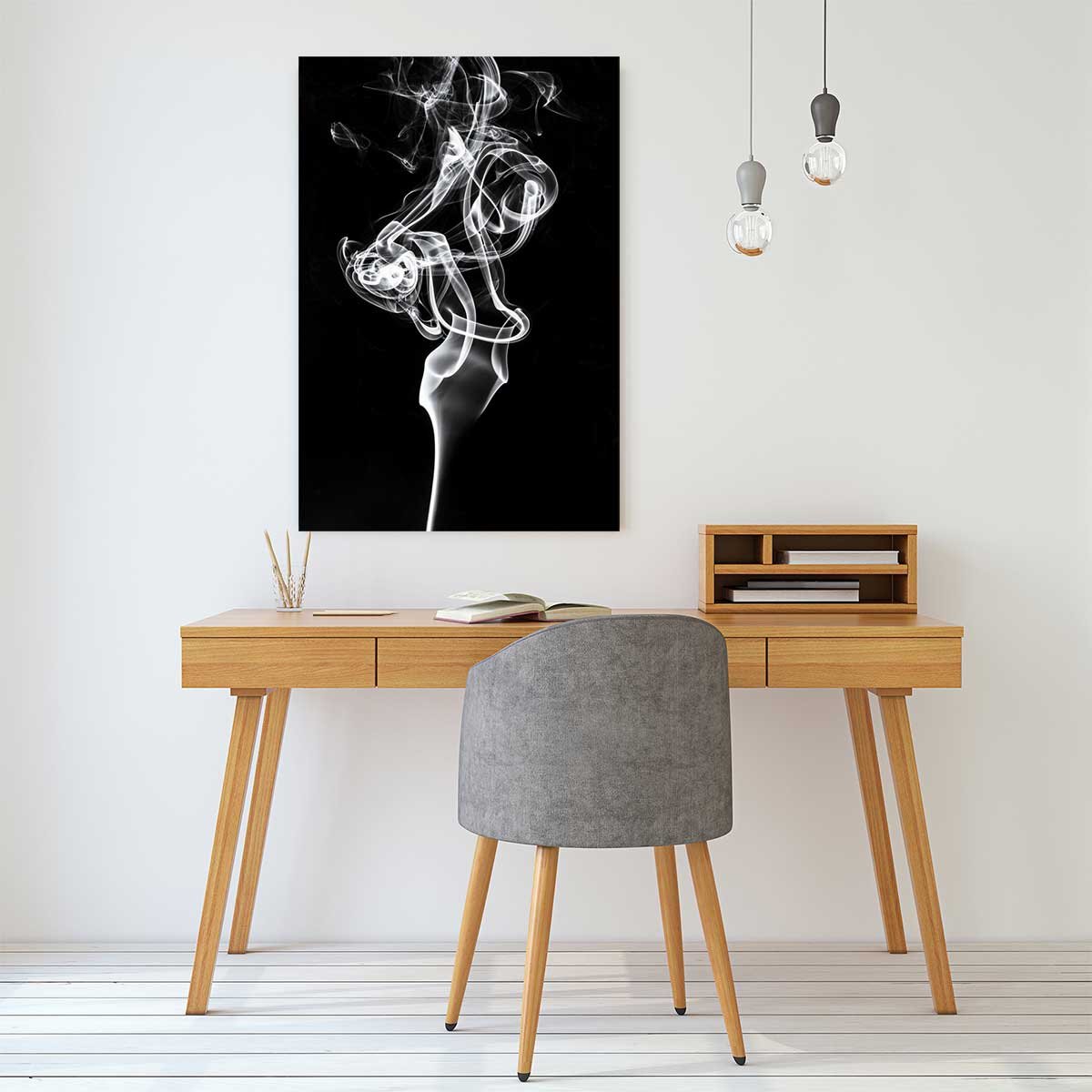Tableau  white smoke tulip dream tableau alu dibond, HEXOA