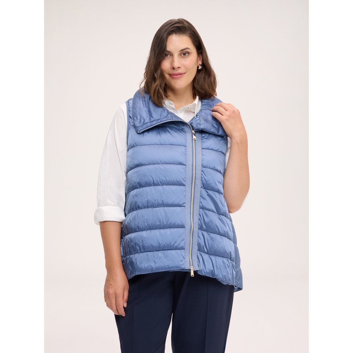 Gilet matelassé léger sans manches light - blue, FIORELLA RUBINO