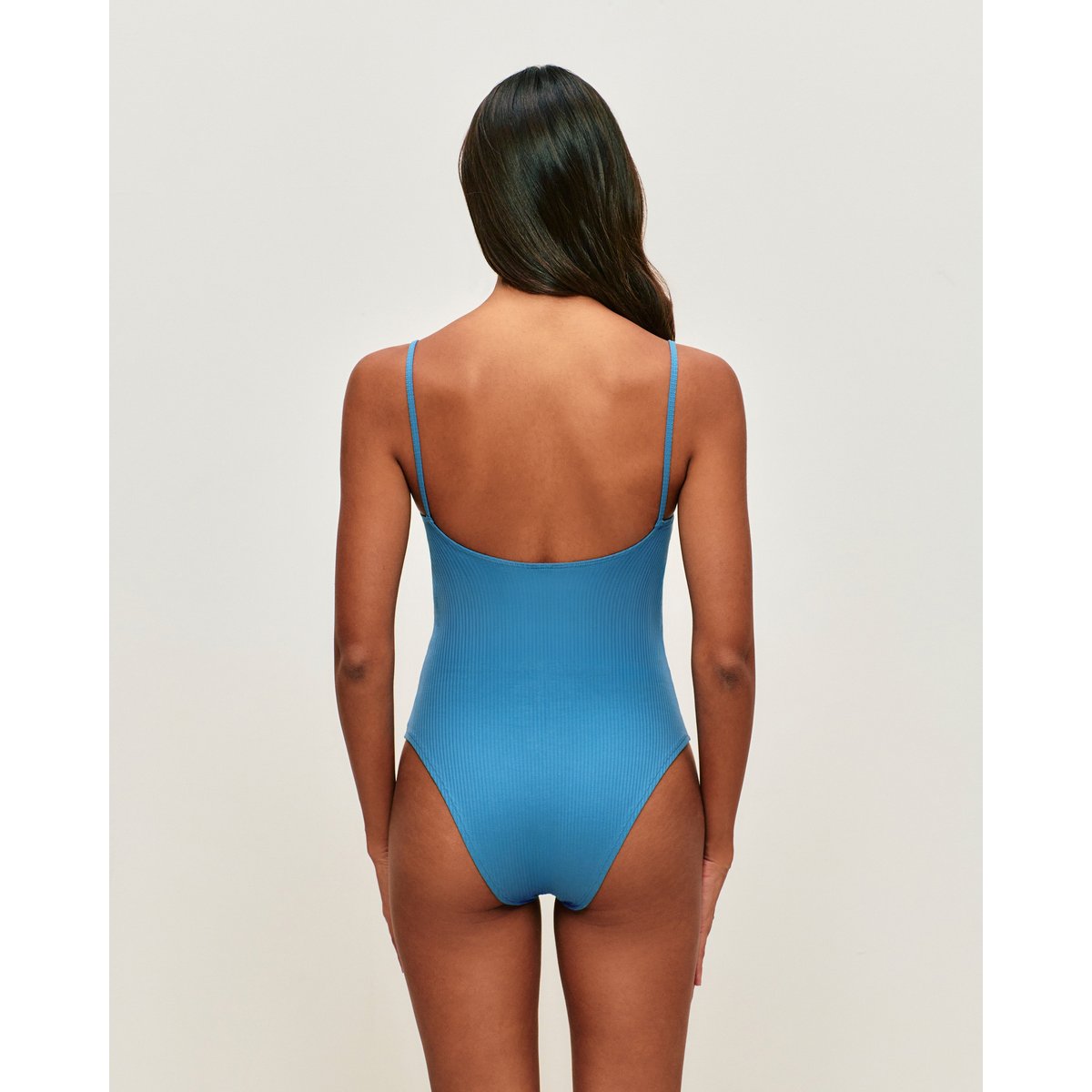 Body en coton côtelé avec pads intégrés MOLLIZ bleu, UNDIZ