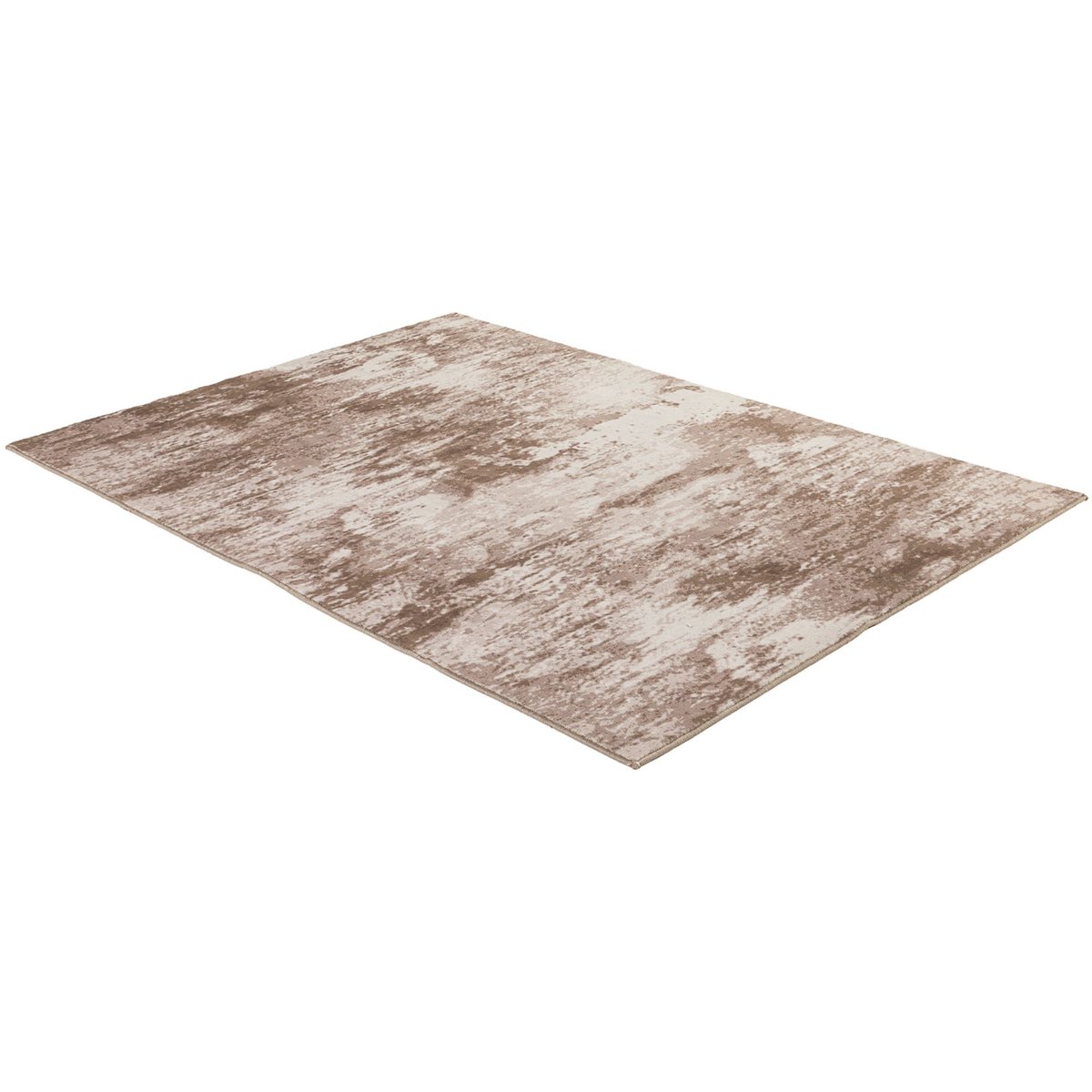 Tapis en polyester imprimé à la machine marron multicolore, GINO FALCONE