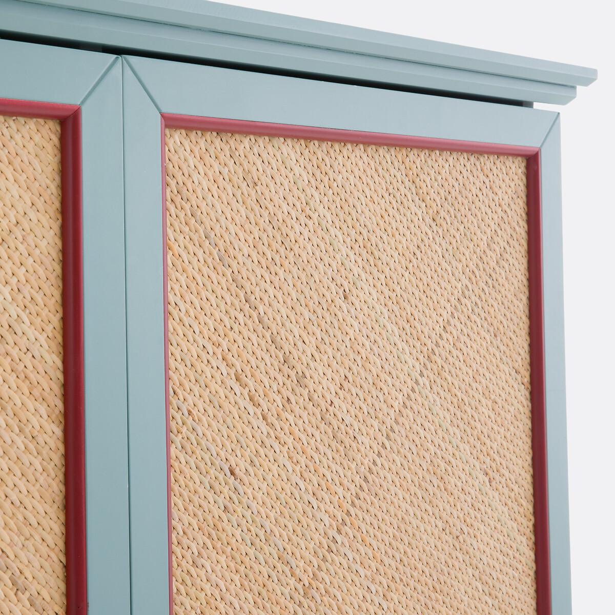 Armoire 2 portes en rotin tressé, SIDORE céladon, LA REDOUTE INTERIEURS