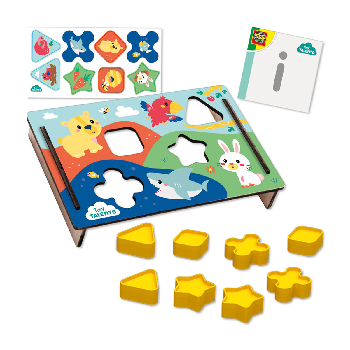 Brinquedo "Puzzle de formas", SES multicolor, SES