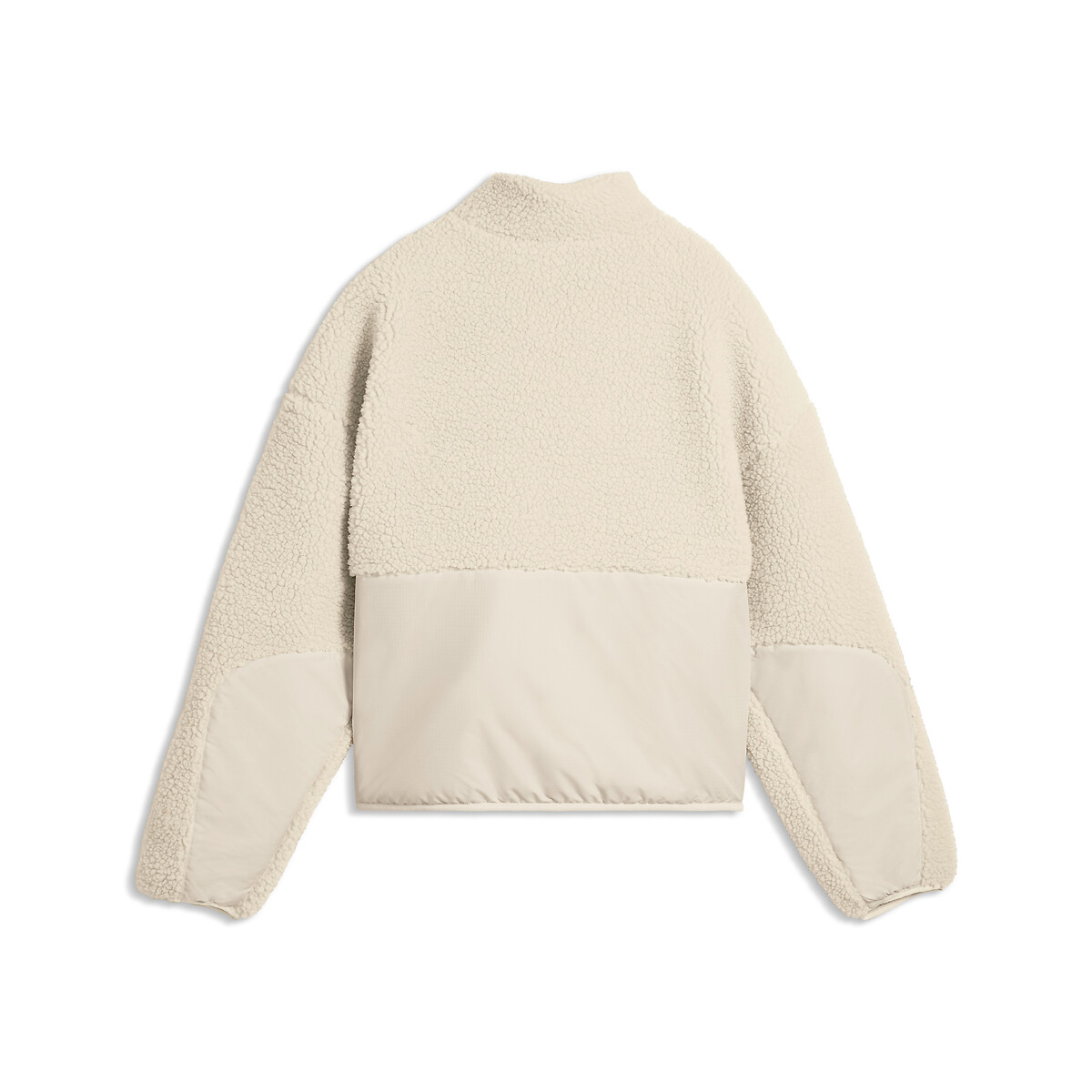 Manteau en sherpa avec poches plaquées ecru, PUMA