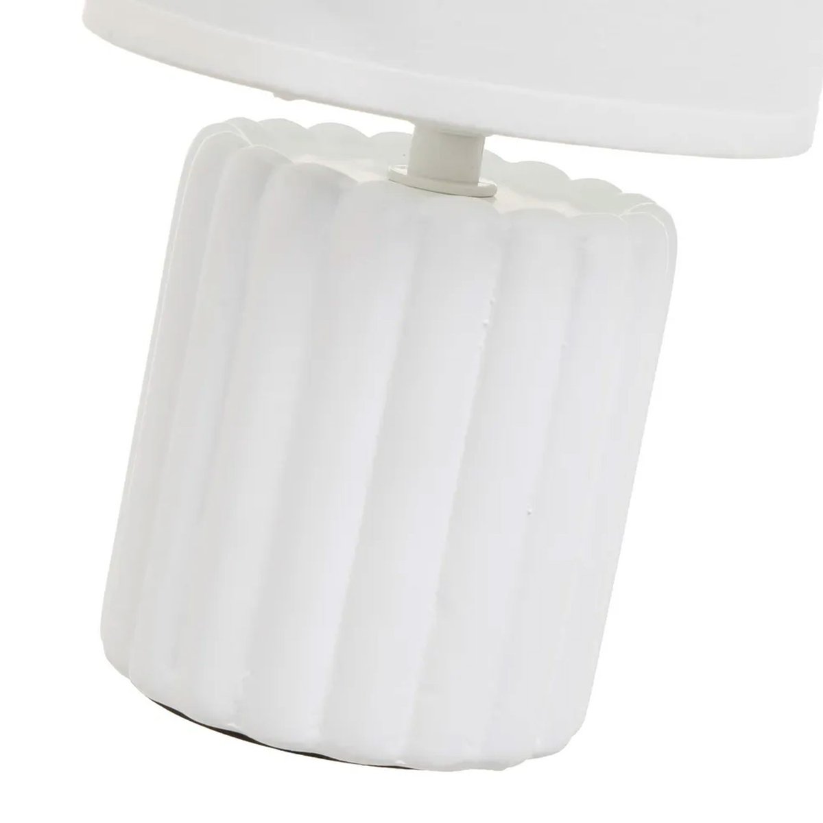 Lampe à poser céramique blanche 13x13x24cm blanc, WADIGA