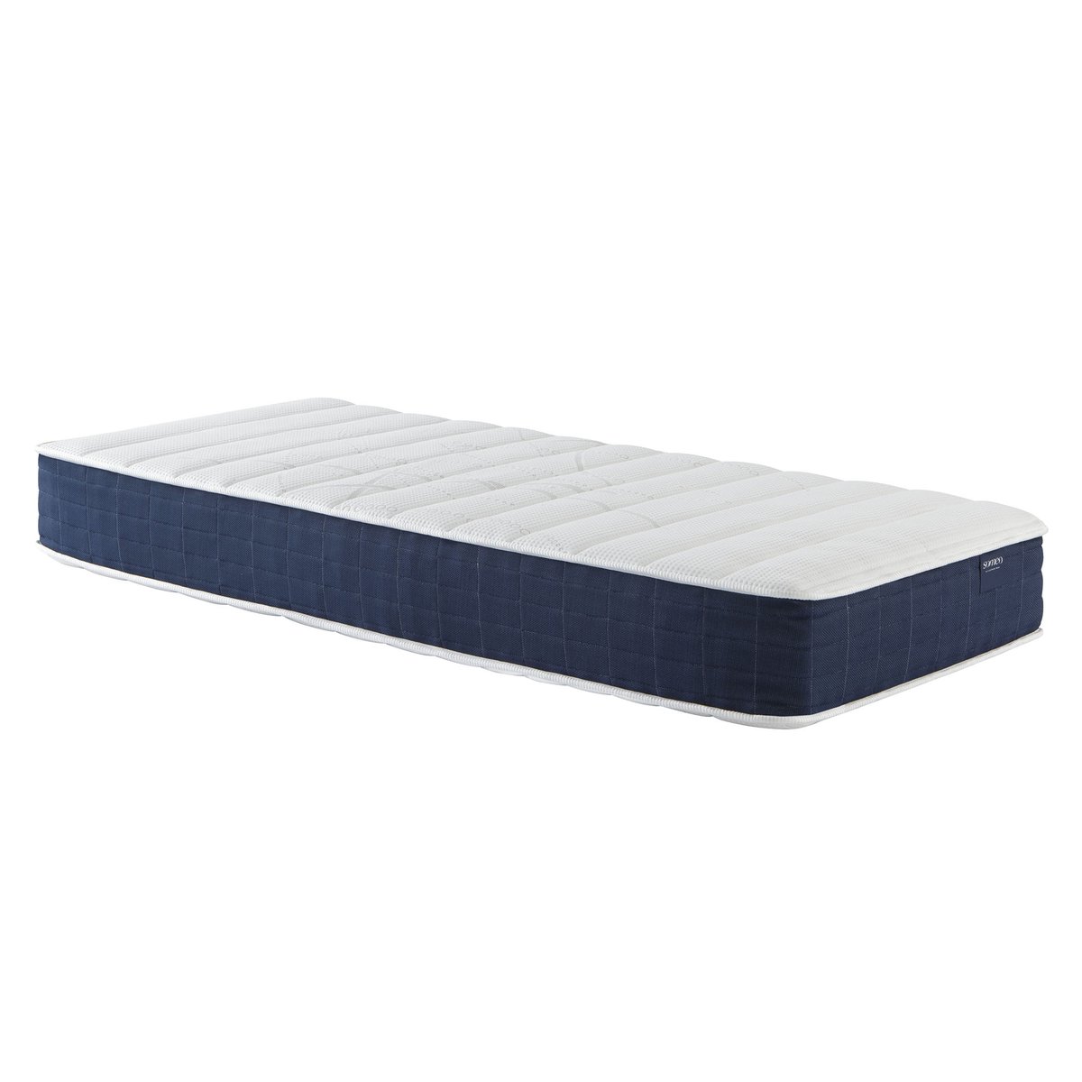 Ensemble matelas ressorts, sommier et pieds Rêve 400 blanc, SOMEO