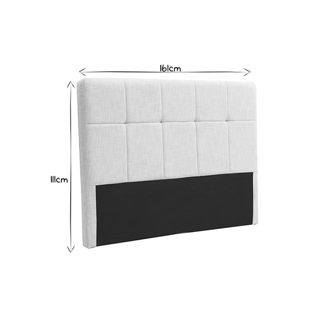 Tête de lit L160 cm CLOVIS naturel, MILIBOO