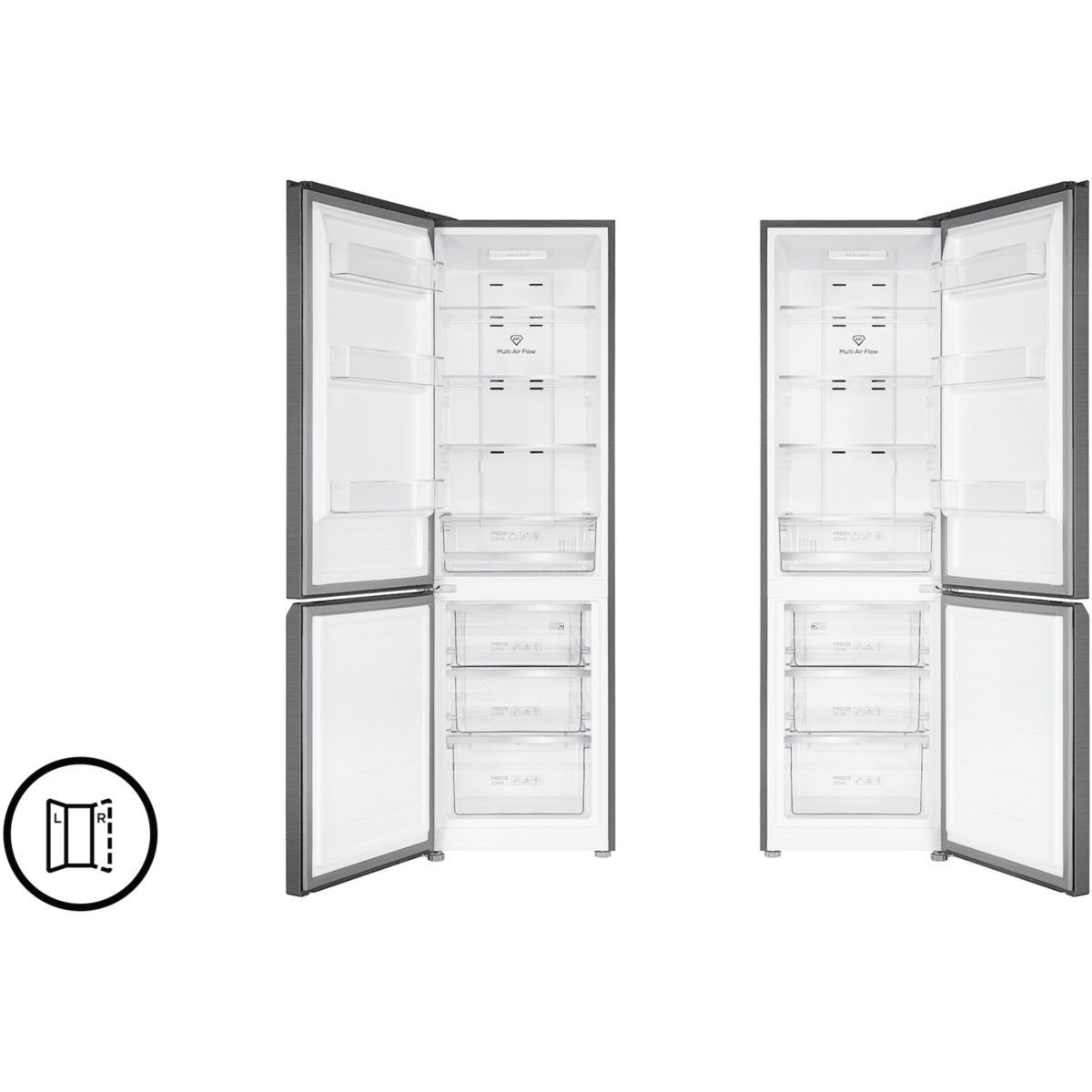 Réfrigérateur combiné RF282BSD0 couleur unique, TCL