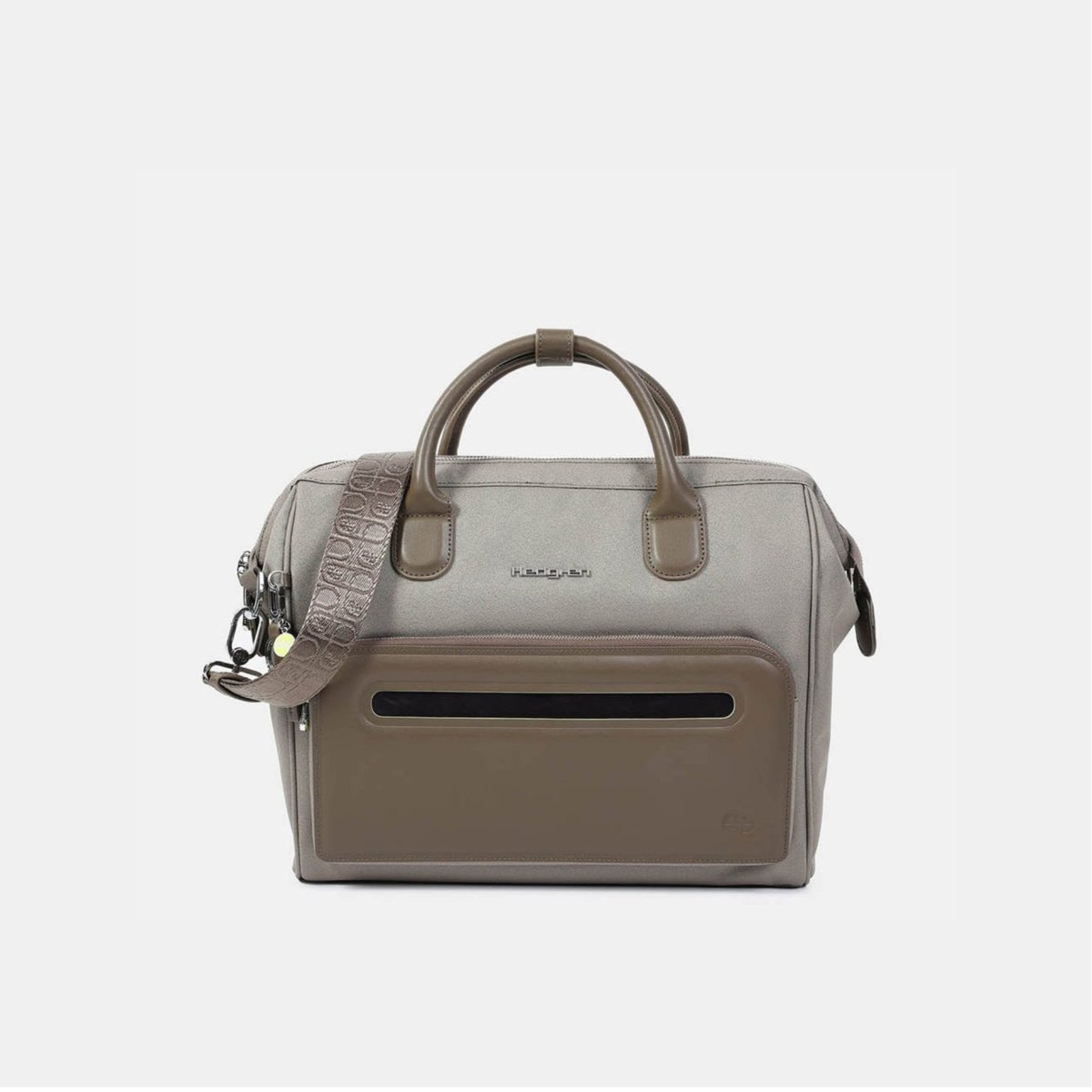 Sac Ordinateur GALAO vintage taupe, HEDGREN