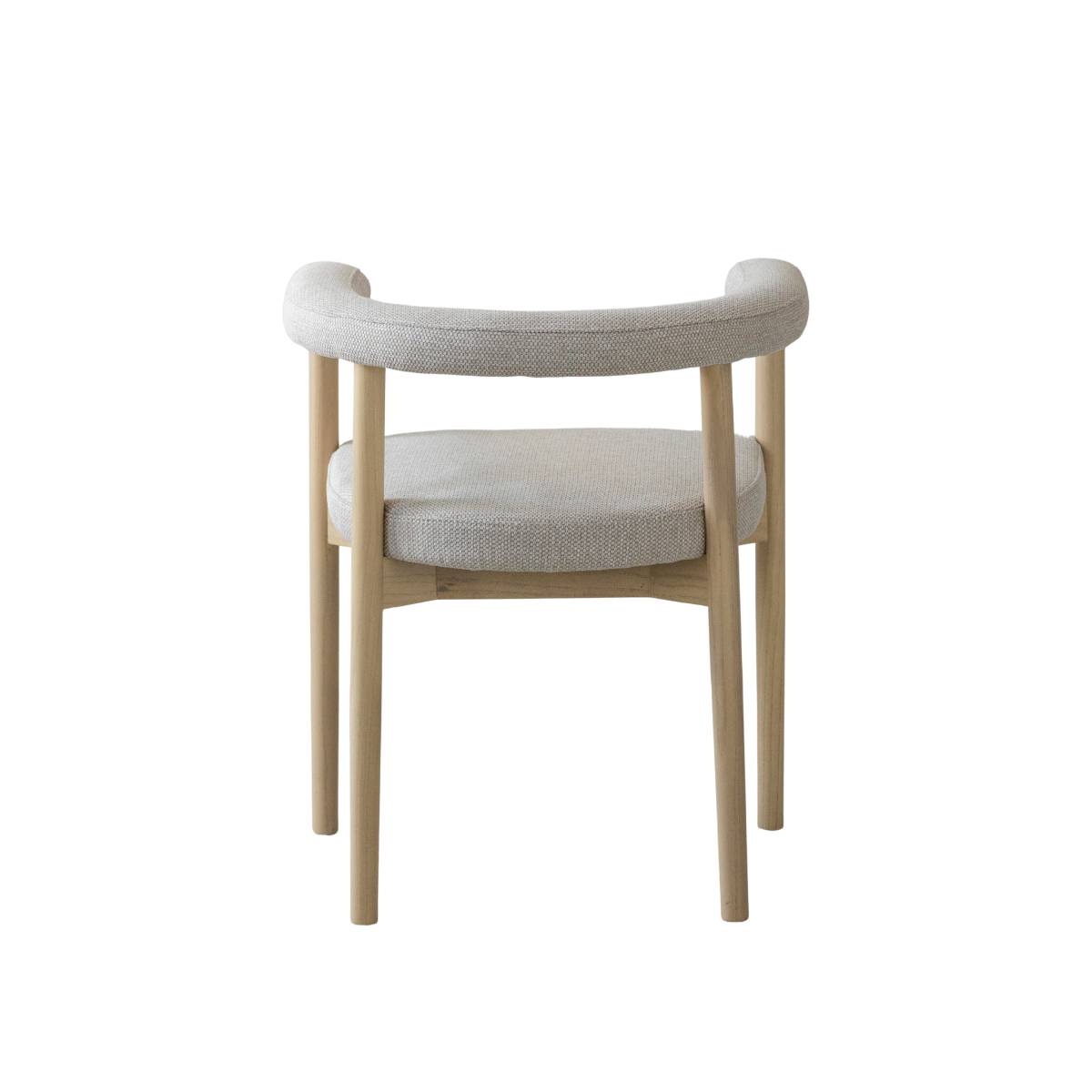 Lot de 2 chaises en bois d'orme NOHAM bois clair, MADE IN MEUBLES