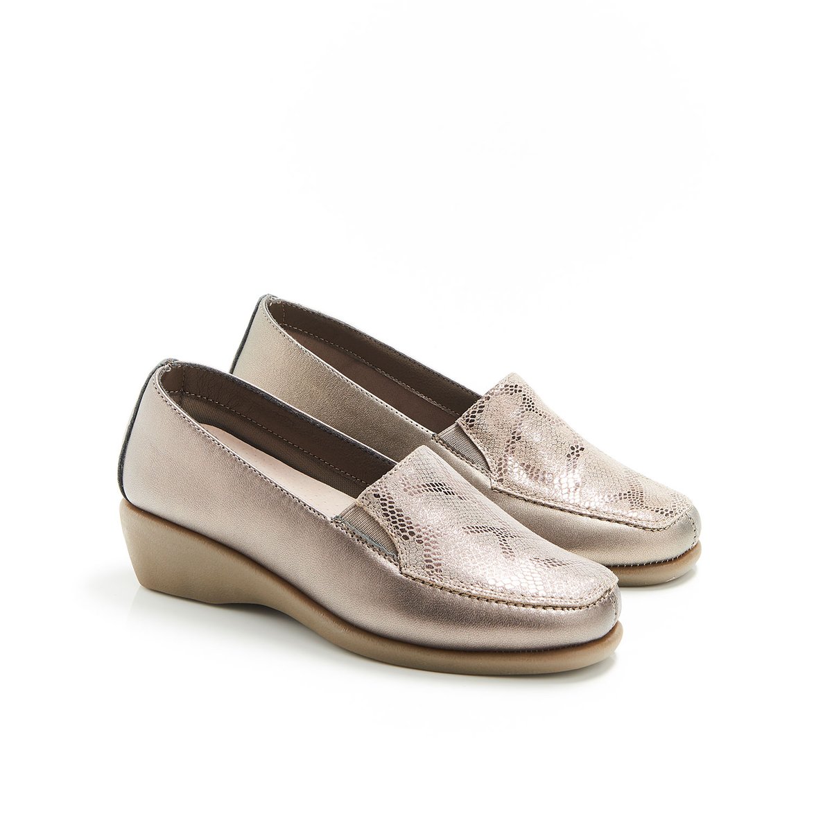 Mocassins souples marron bronze, DAMART