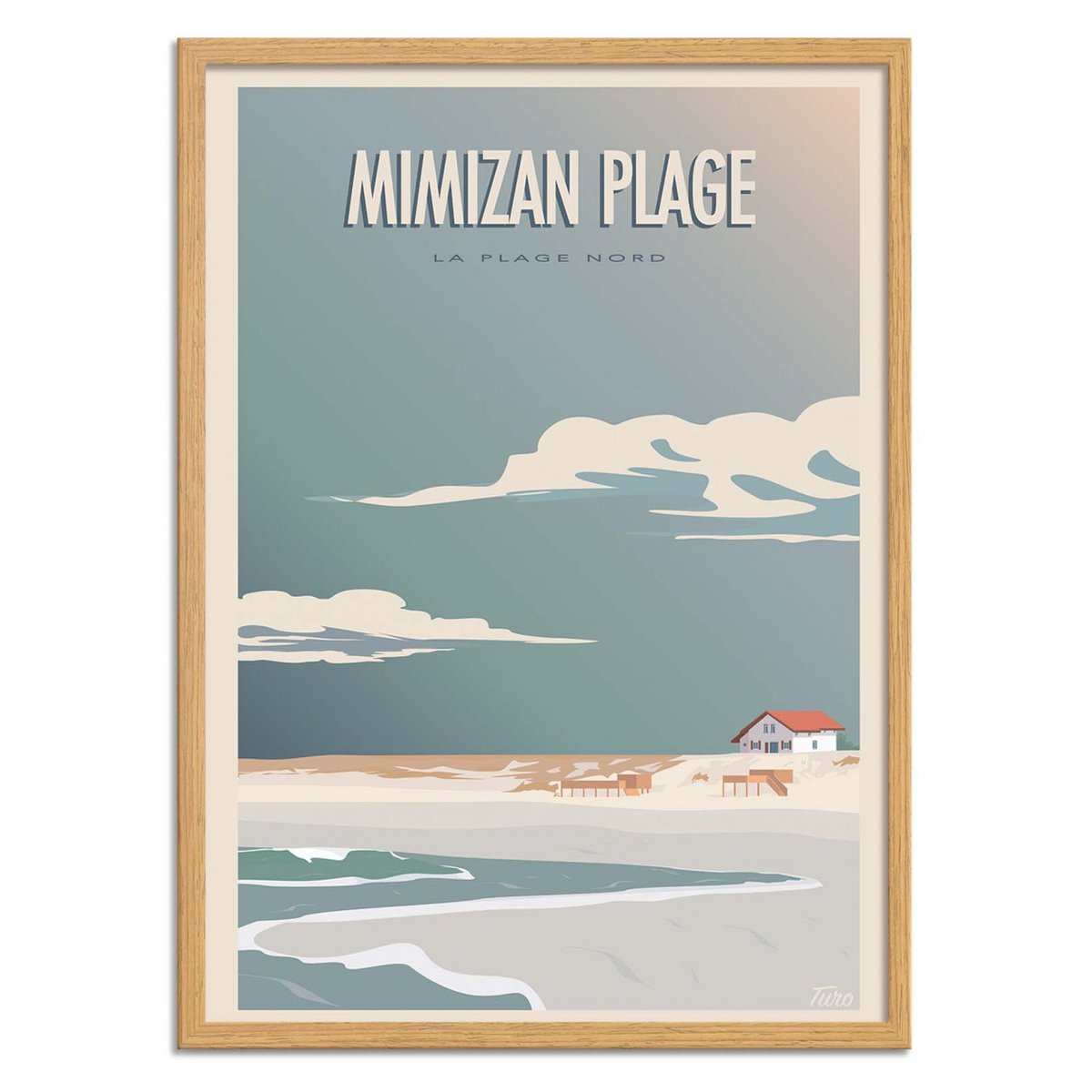 Affiche d'art - Mimizan Plage - Turo Memories Studio affiche d'art, WALL EDITIONS