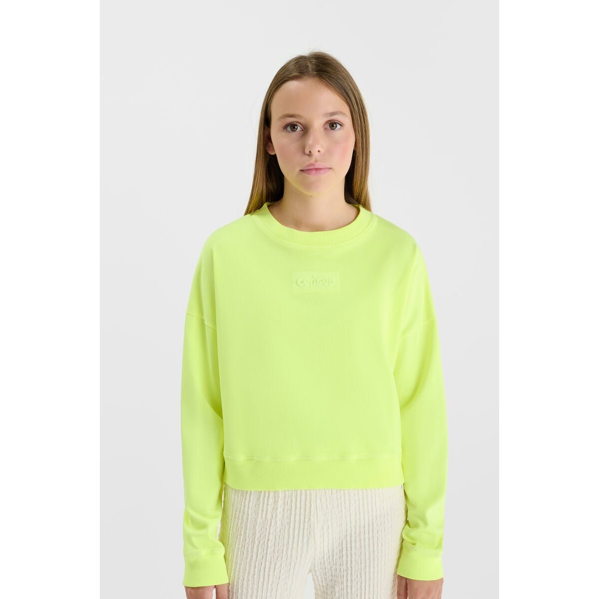 Sweat-Shirt NILAGI yellow fluo, LE TEMPS DES CERISES