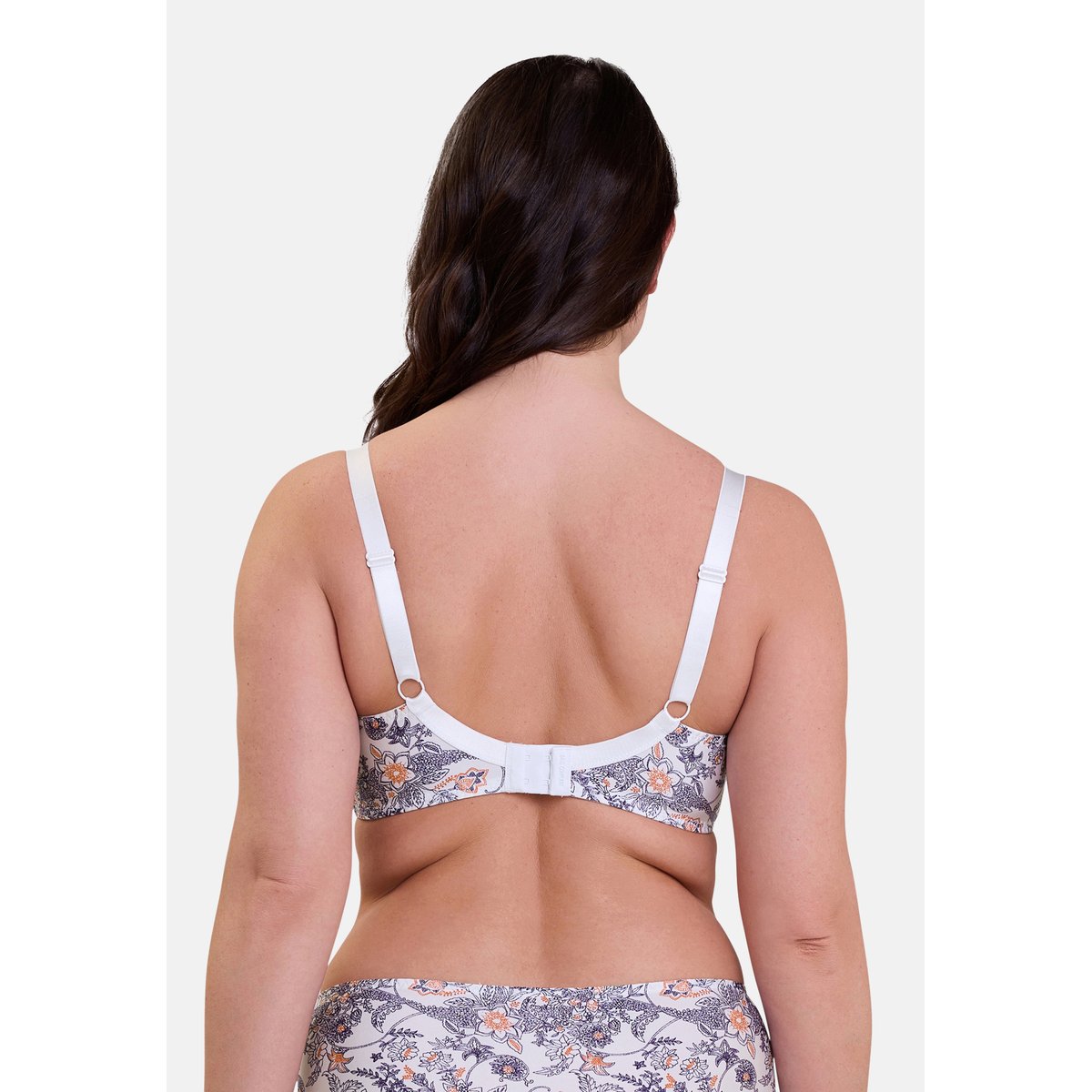 Soutien-gorge emboîtant Complice imprimé paisley mûre & mandarine, SANS COMPLEXE