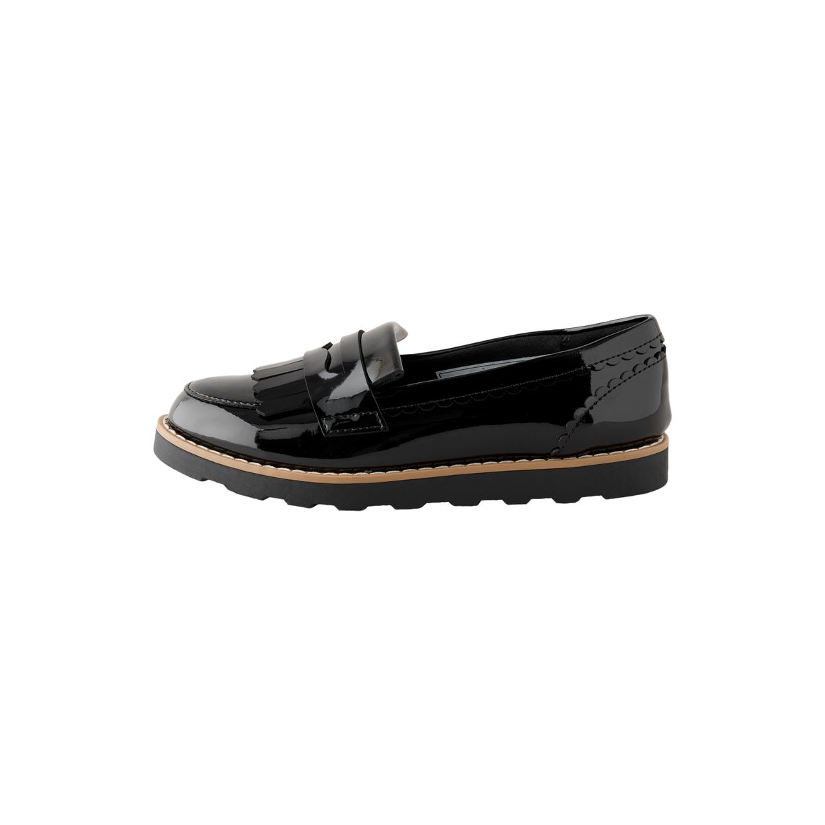 Mocassins d’école à franges noir, NEXT