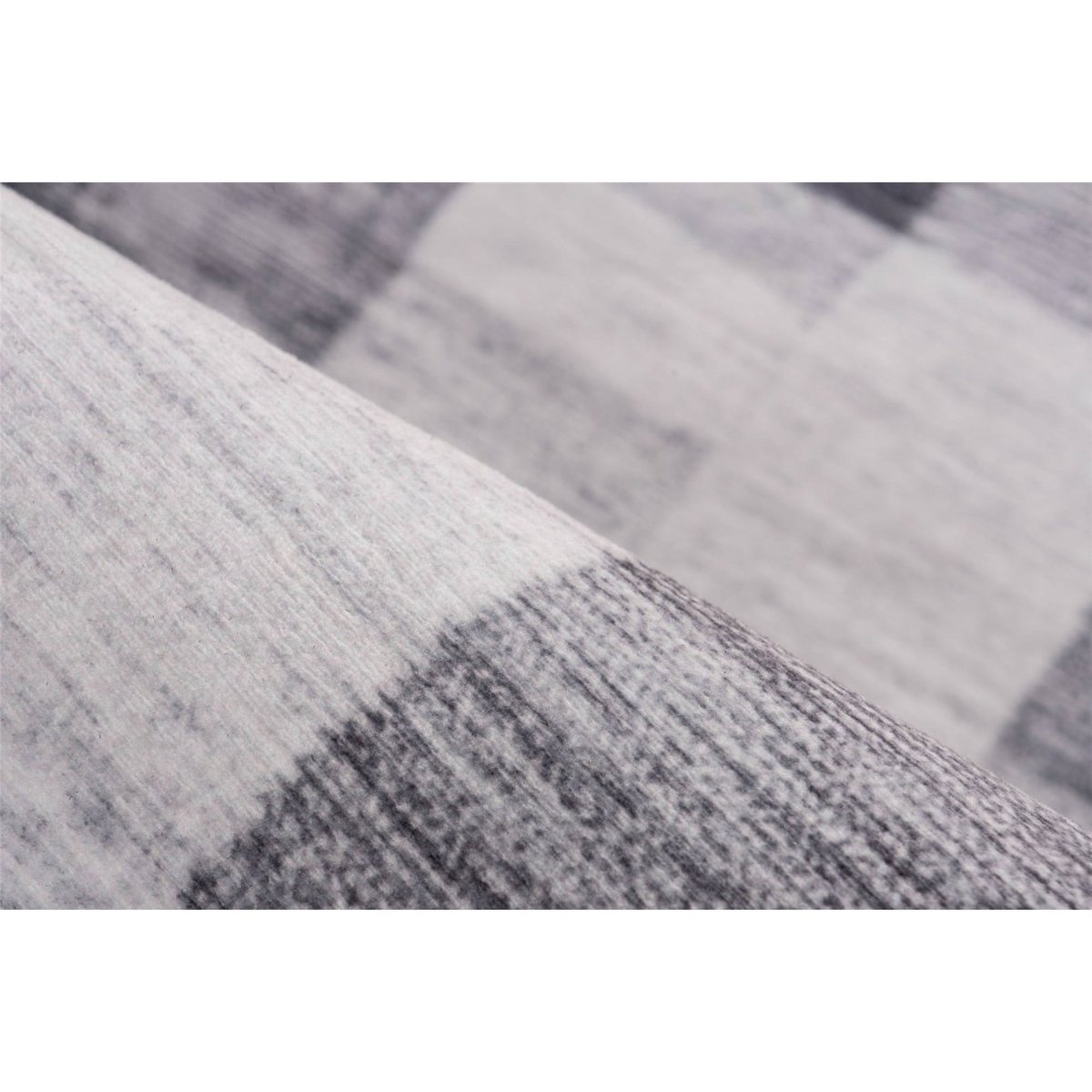 Tapis à poils courts géométrique contemporain gris clair et gris anthracite, ARTE ESPINA