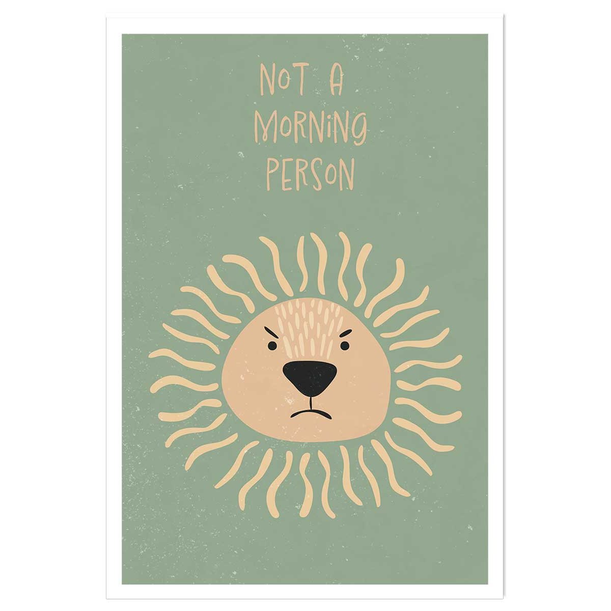 Affiche enfant lion affiche seule, HEXOA