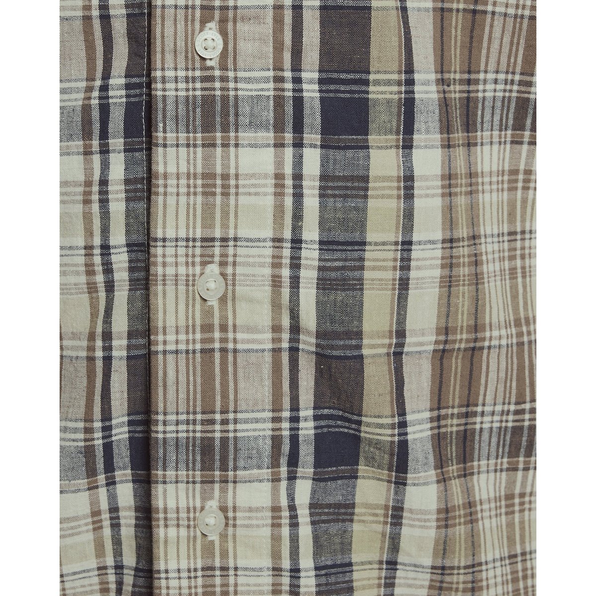 Chemise manches courtes en lin à carreaux vert herbe, LYLE & SCOTT