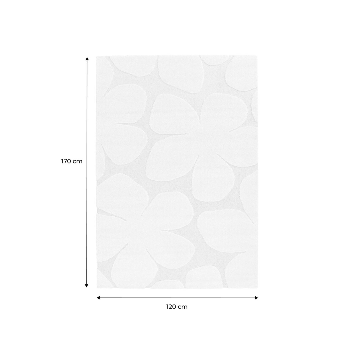 Tapis intérieur rectangulaire vintage BETTY crème, SWEEEK