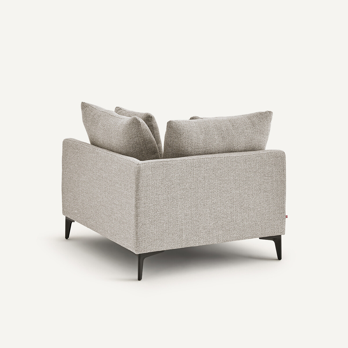 Canapé d'angle en mélange texturé, MODERNISTE beige, EMMANUEL GALLINA X AM.PM