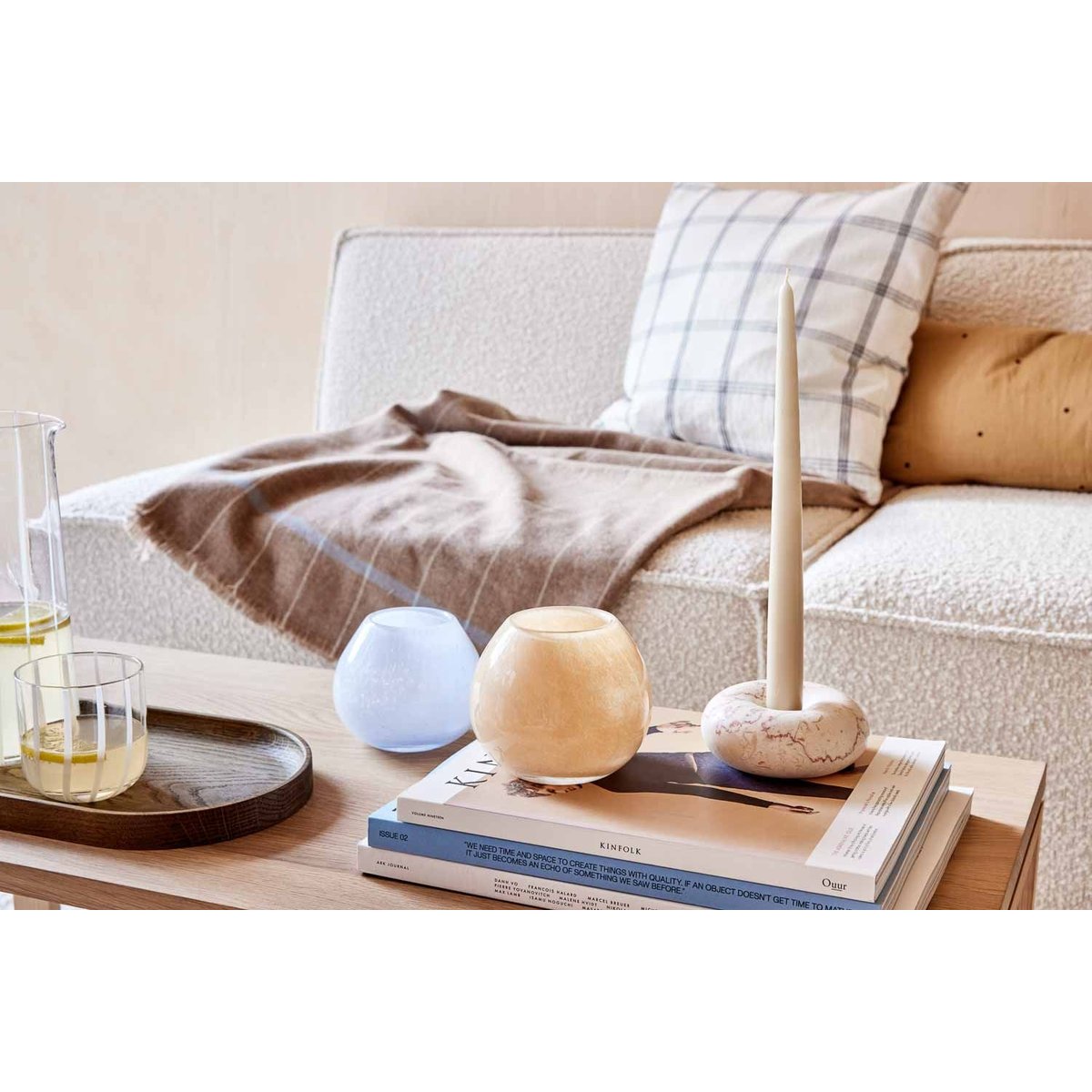 Vase en verre LIVING rouge, OYOY LIVING DESIGN