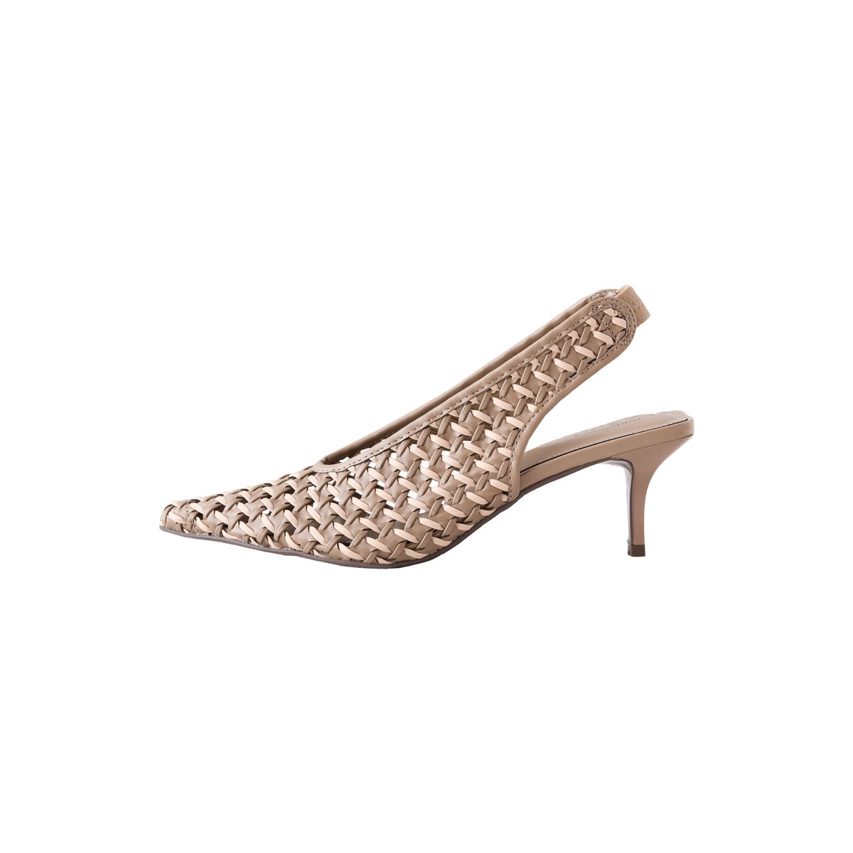 Chaussures à talons tressées bride arrière chair, NEXT