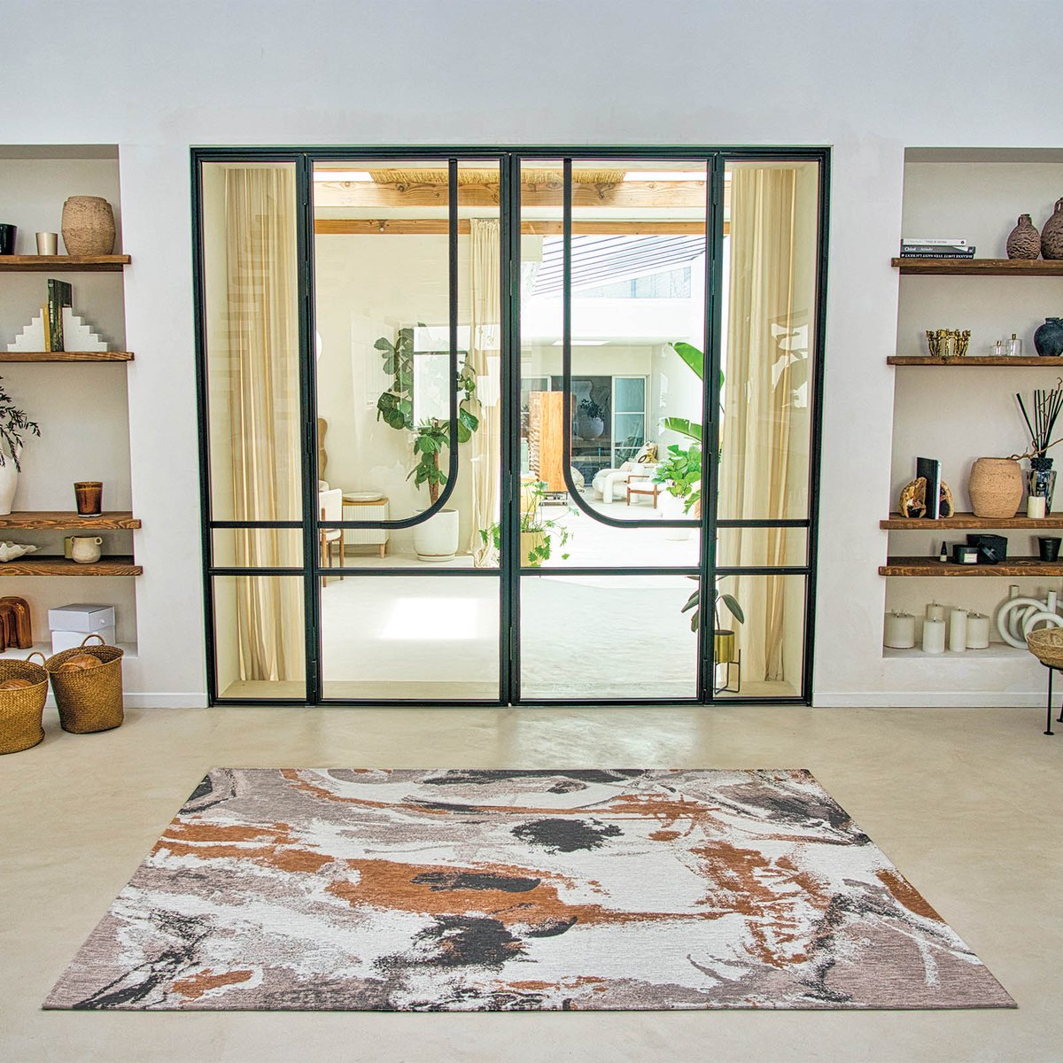 Tapis intérieur/extérieur tissé plat NATURAL TAG 0, NOVATREND