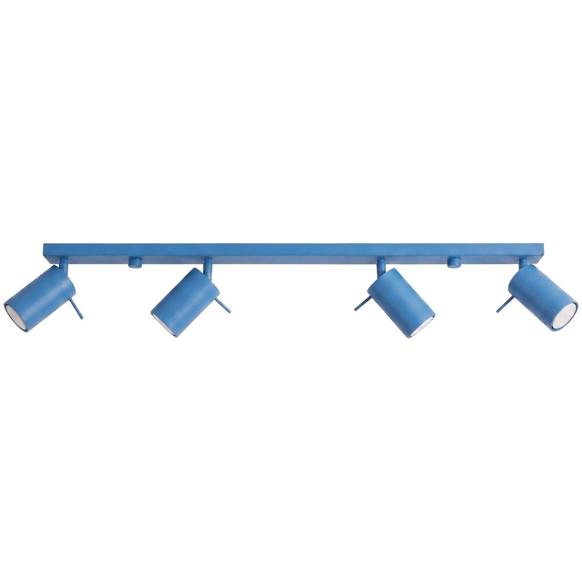 Plafonnier Acier Bleu GU10 4 RING bleu, EDEN