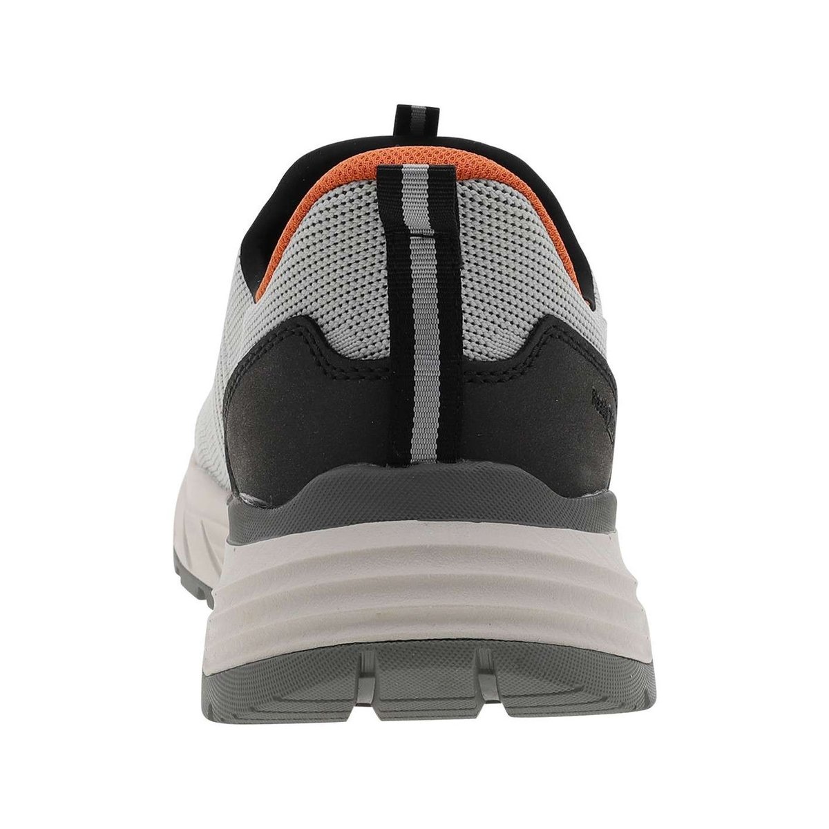 Sneakers noires à semelle plate avec une fermeture à slip-on gris, RIEKER