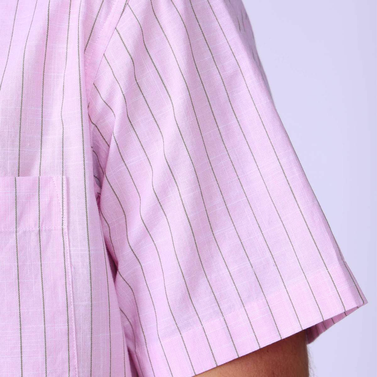 Chemise à rayures rose, MISE AU GREEN