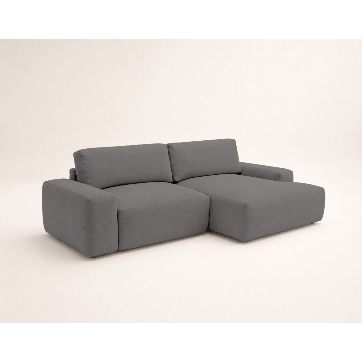 Canapé d'Angle Convertible 4 places - TAMA gris, BEST MOBILIER