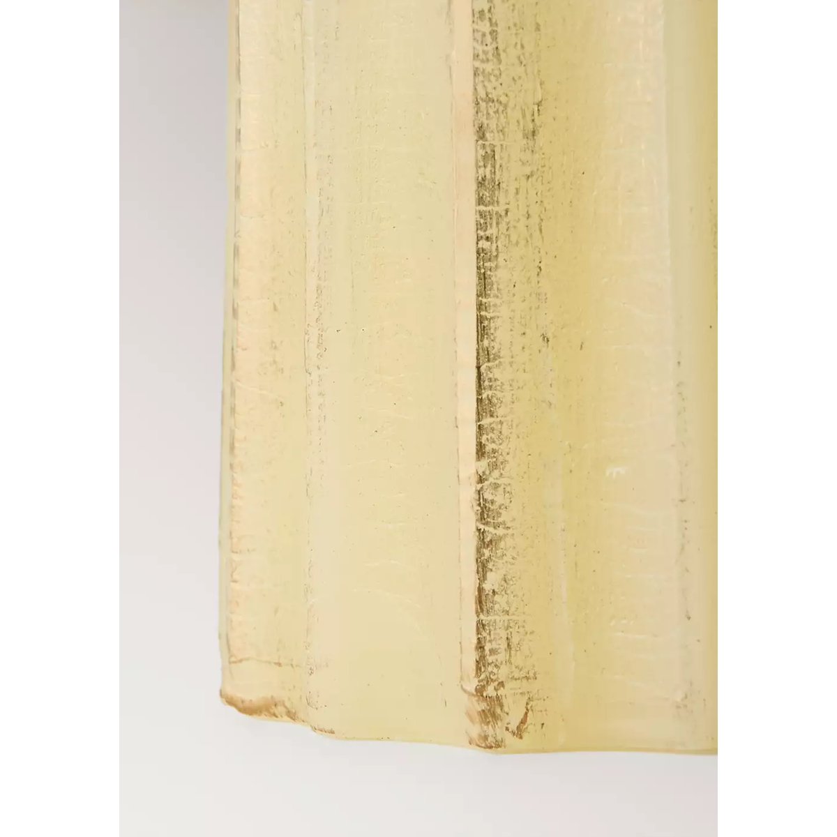 Bougie géométrique 700 g blanc cassé, MANGO HOME