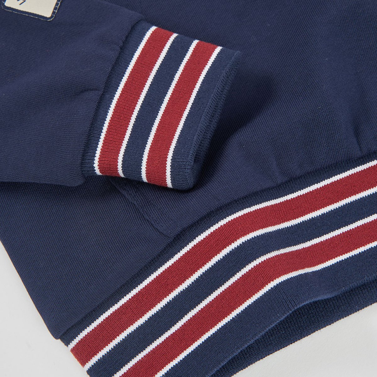 Sweat-shirt en molleton garçon à capuche bleu, BOBOLI