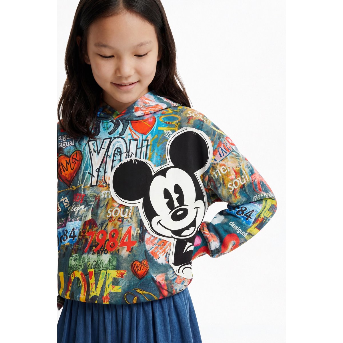 Sweat à capuche Disney™ noir, DESIGUAL