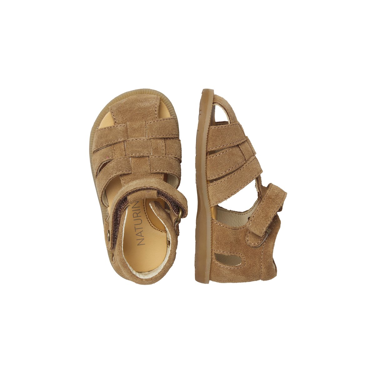 Sandales en daim ZAFFIRO marron-, NATURINO