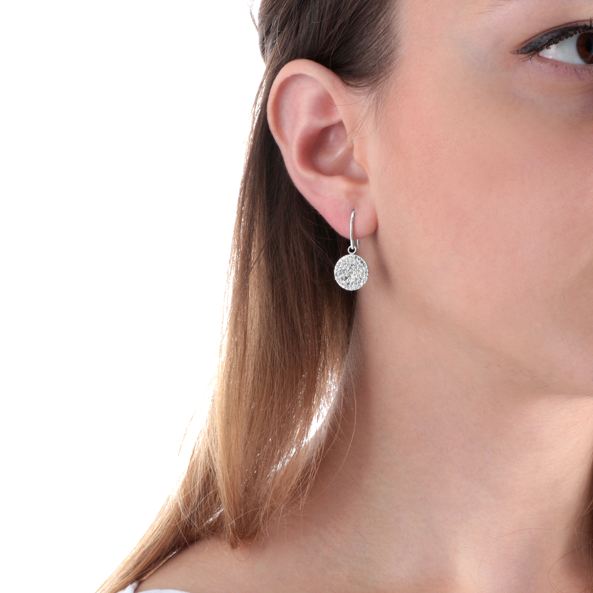 Boucles d'oreilles en argent 925 CRYSTAL argent, BLUESPIRIT