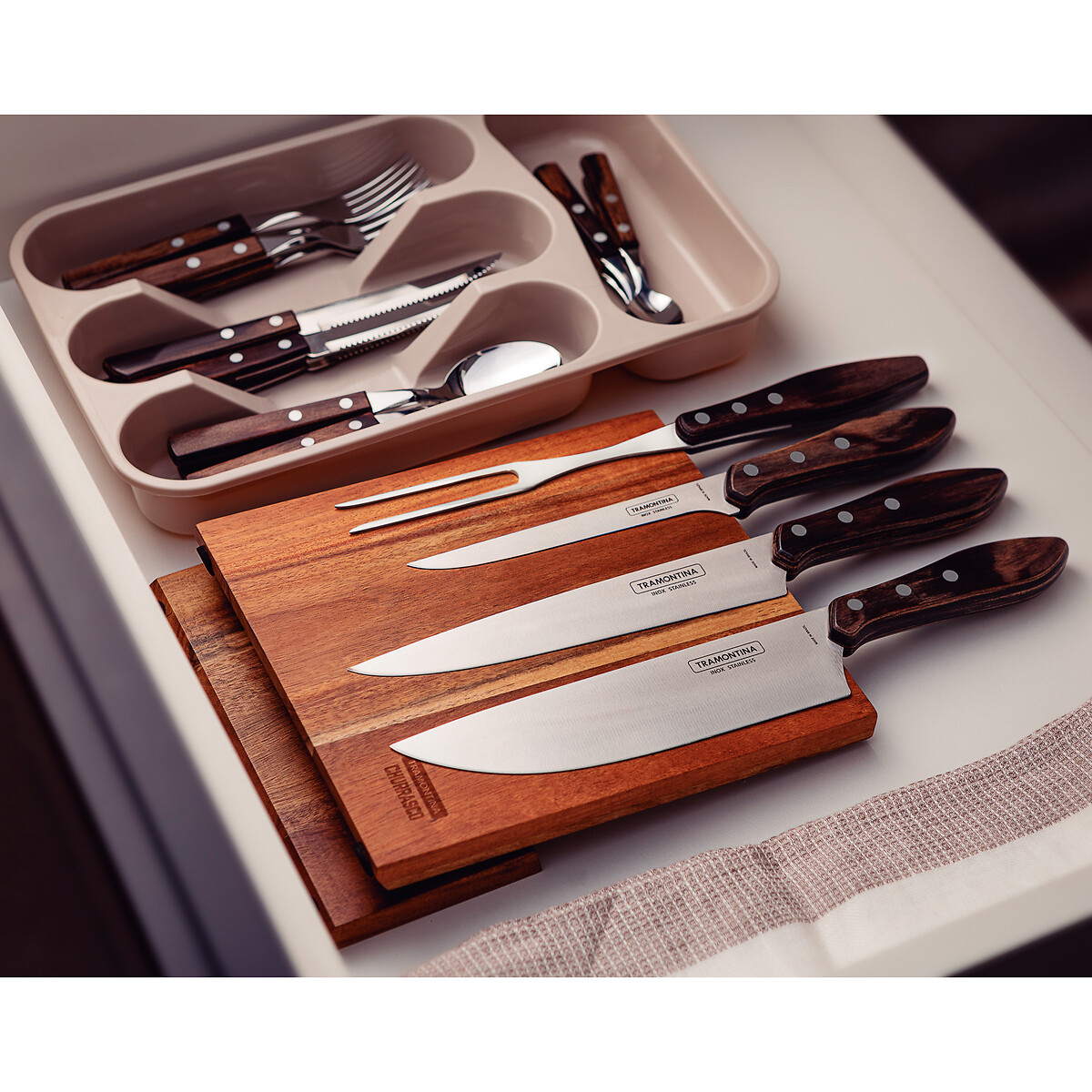 Conjunto de Churrasco (5 peças), Tramontina inox, TRAMONTINA
