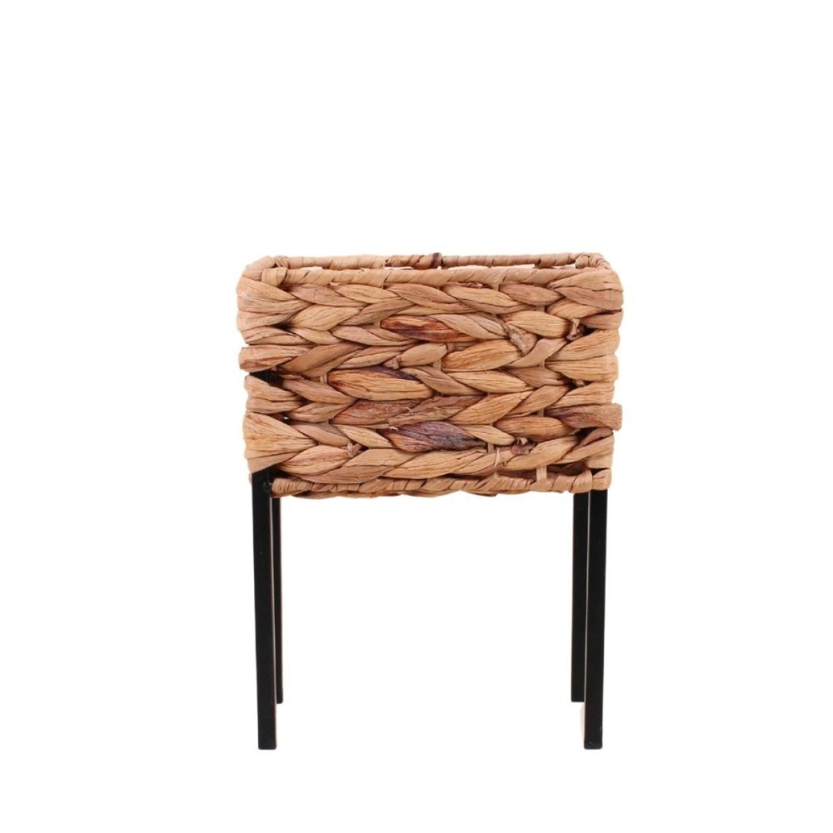 Cache-pot sur pieds jonc de mer 20x12cm naturel, ORNAMI