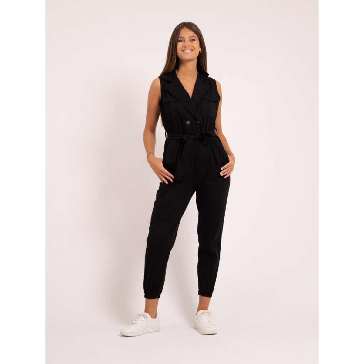 Combi pantalon plissee edena noir Dona Lisa La Redoute
