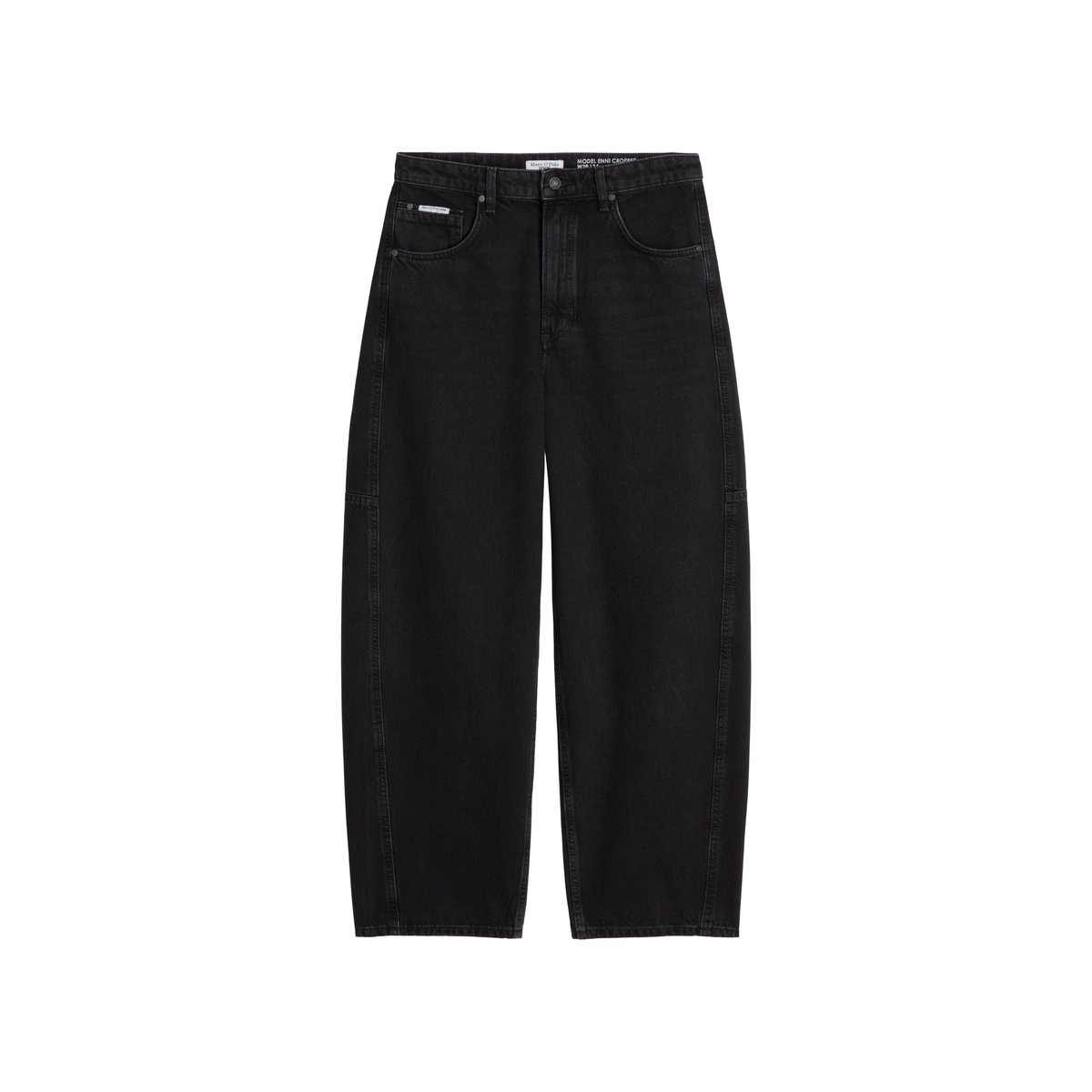 Jeans modèle Enni à coupe large en denim rigide noir, MARC O’POLO DENIM