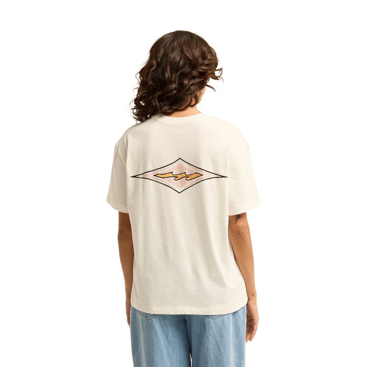 T shirt manches courtes HERITAGE BACKER blanc salt crystal, BILLABONG