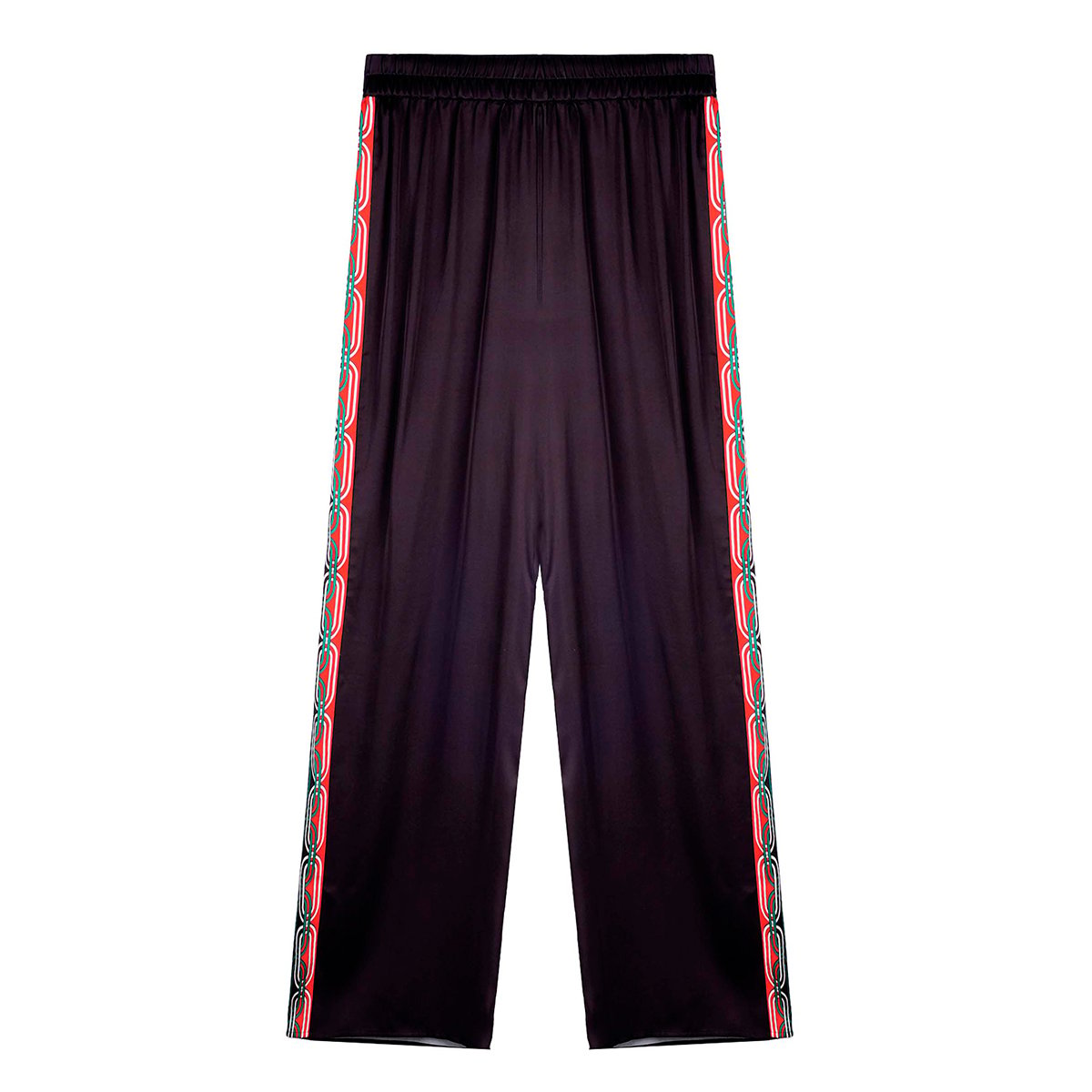 Pantalon droit à motifs TINA noir, WILD